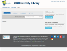 Tablet Screenshot of libguides.library.cqu.edu.au