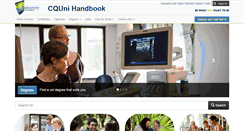 Desktop Screenshot of handbook.cqu.edu.au