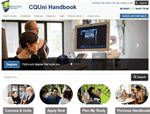 Tablet Screenshot of handbook.cqu.edu.au